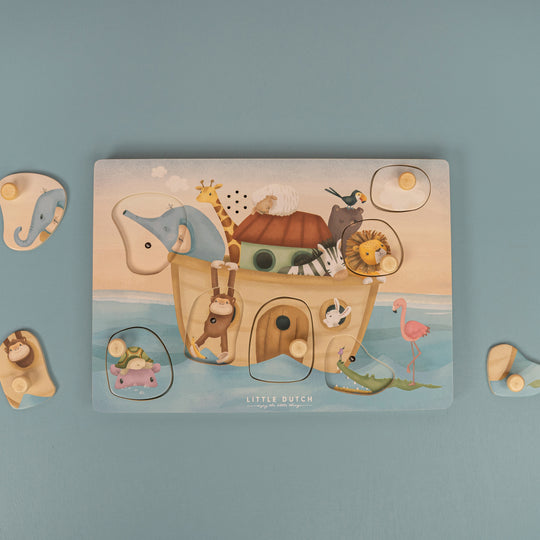 Little Dutch Wooden Sound Puzzle Noah's Ark