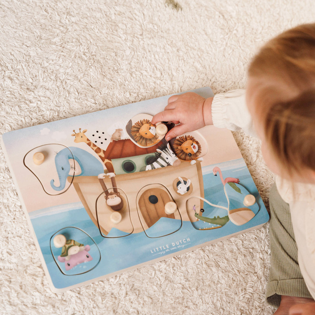 Little Dutch Wooden Sound Puzzle Noah's Ark