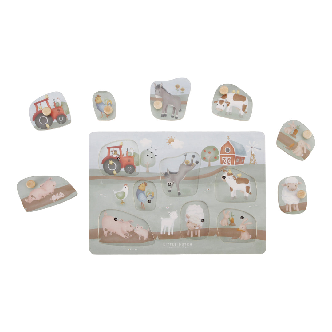 Little Farm Wooden Sound Puzzle