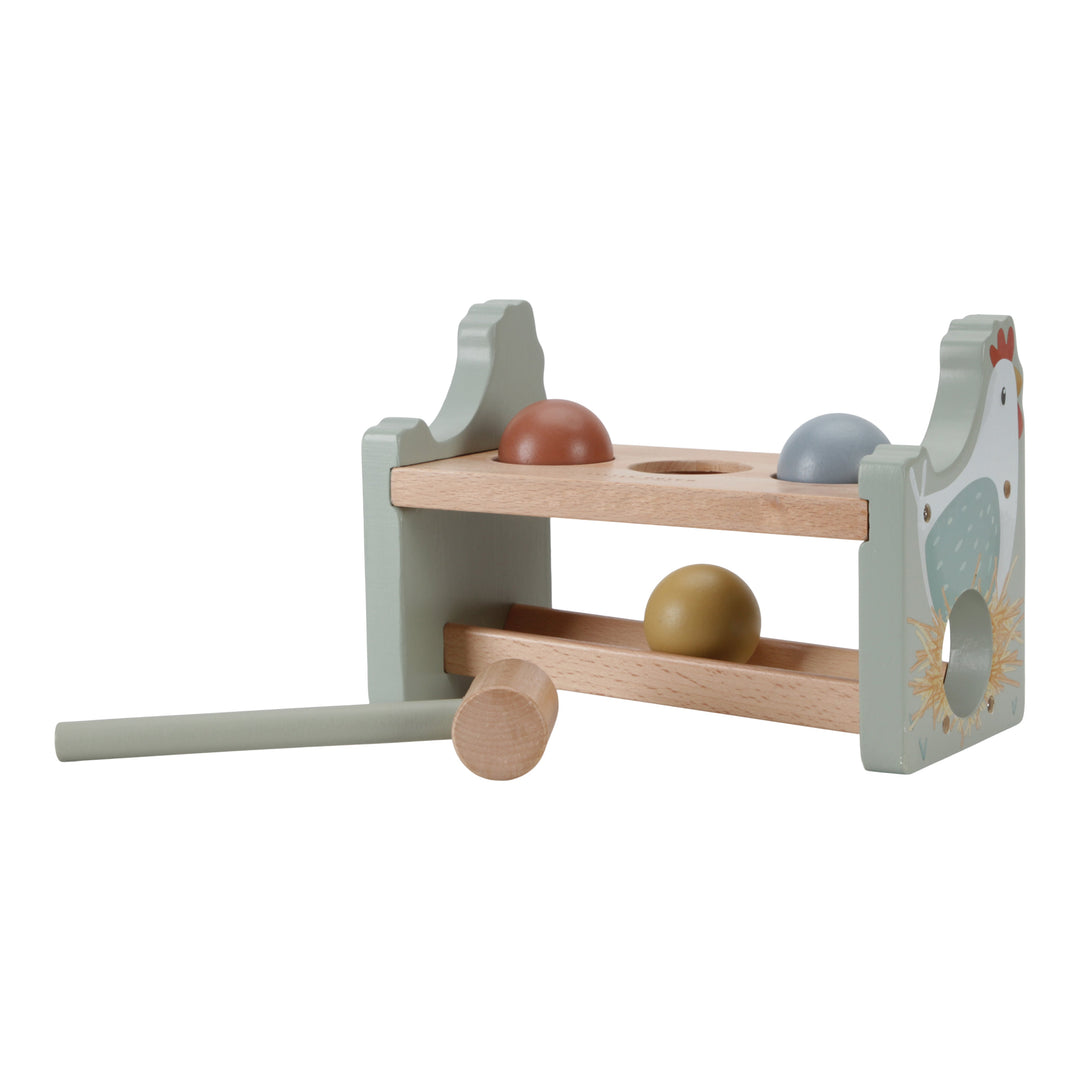 Little Farm Pounding Bench with Rolling Balls