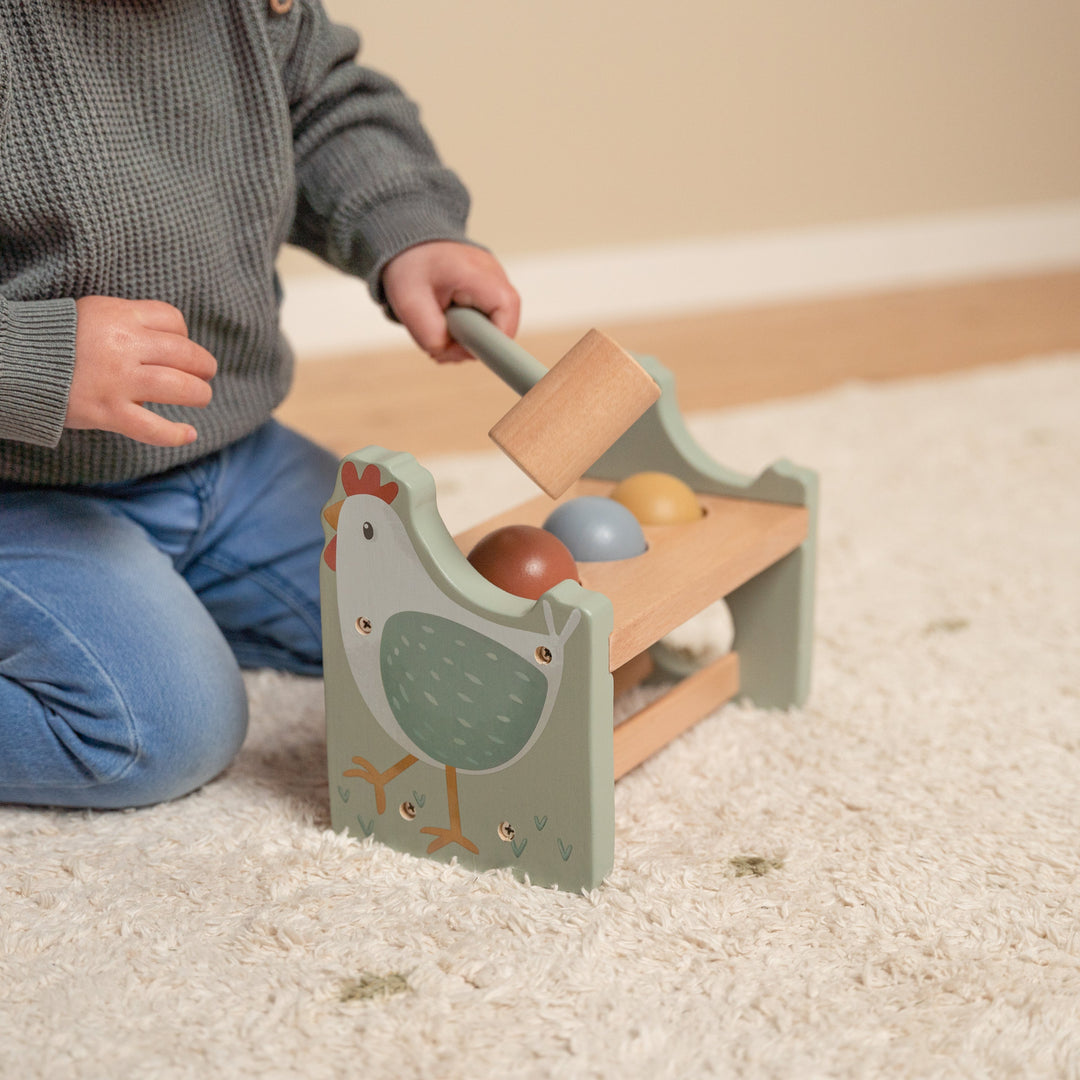 Little Farm Pounding Bench with Rolling Balls