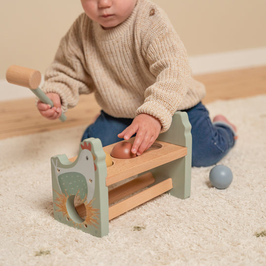 Little Farm Pounding Bench with Rolling Balls