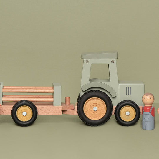 Little Farm Tractor With Trailer