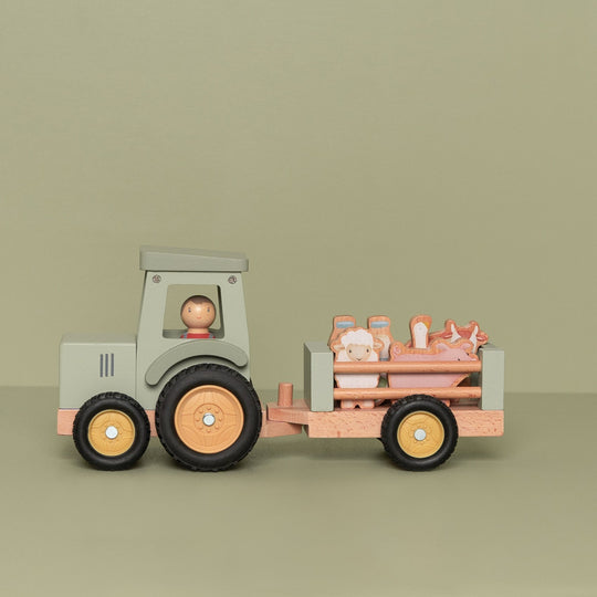 Little Farm Tractor With Trailer