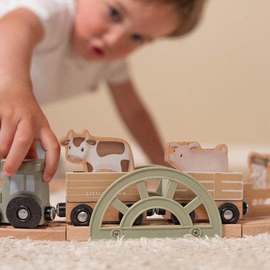 Little Farm Wooden Train Track