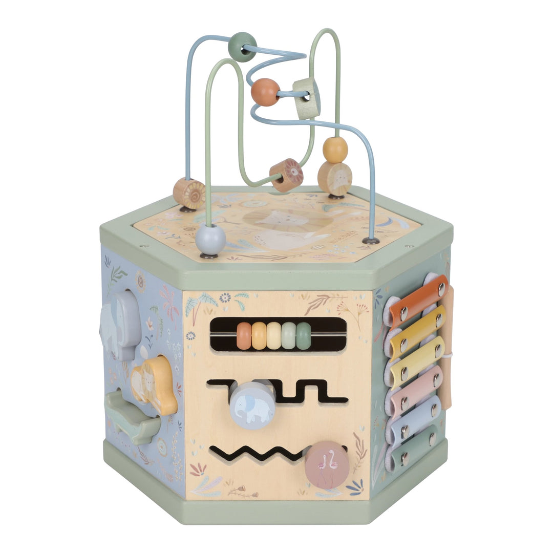 Safari Friends Wooden Activity Hexagon
