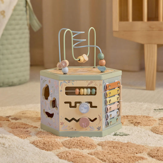 Safari Friends Wooden Activity Hexagon