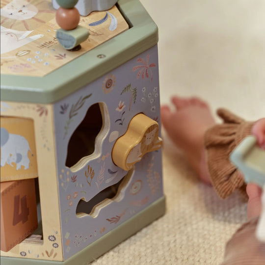 Safari Friends Wooden Activity Hexagon