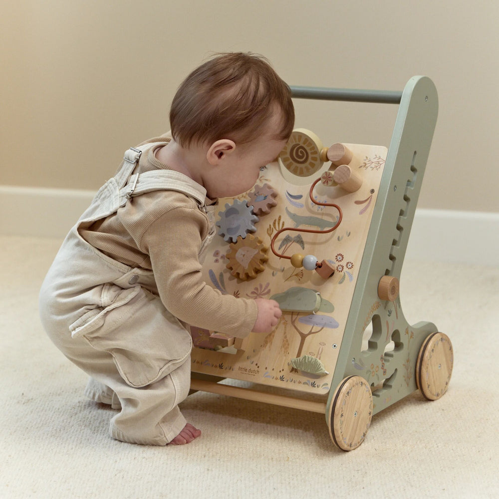 Safari Friends Wooden Baby Activity Walker