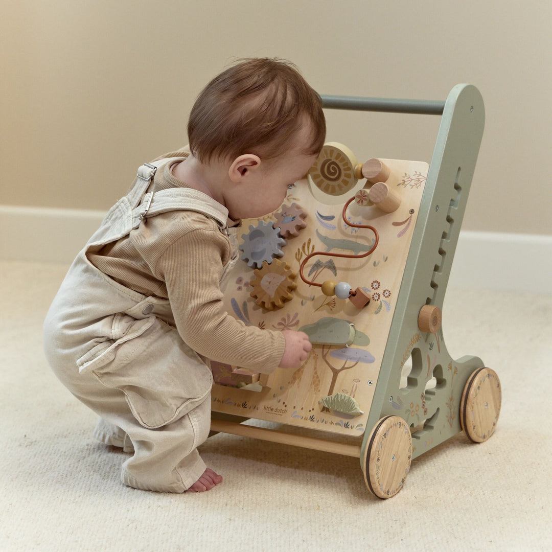 Safari Friends Wooden Baby Activity Walker