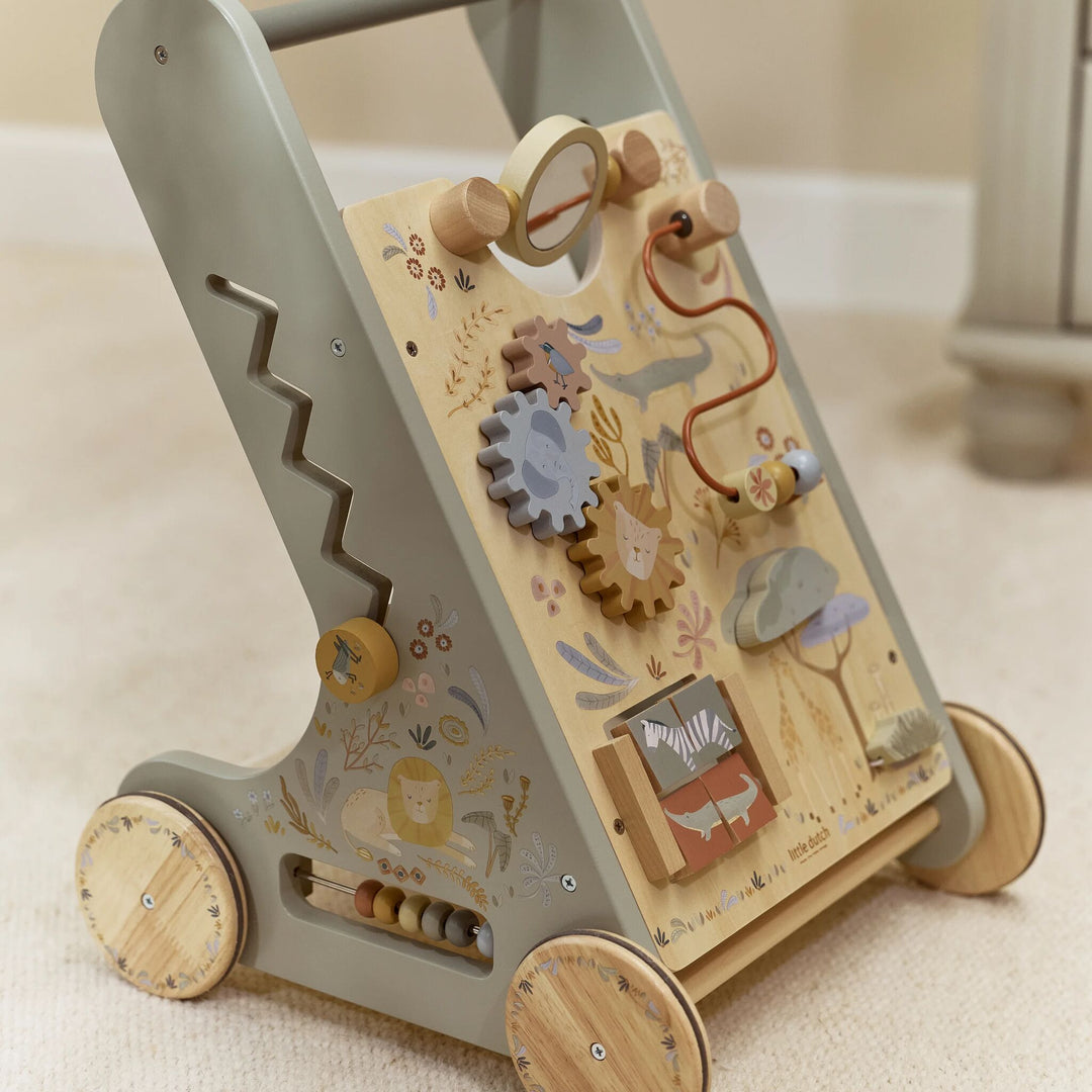 Safari Friends Wooden Baby Activity Walker