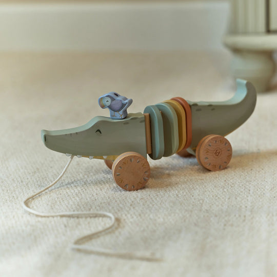 Safari Friends Wooden Pull Animal
