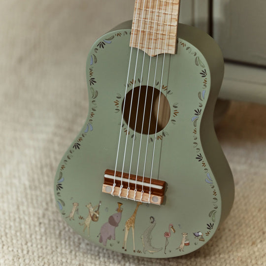 Safari Friends Wooden Guitar - Green