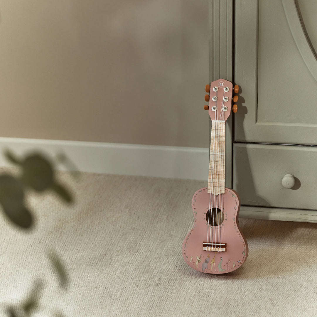 Safari Friends Wooden Guitar - Pink