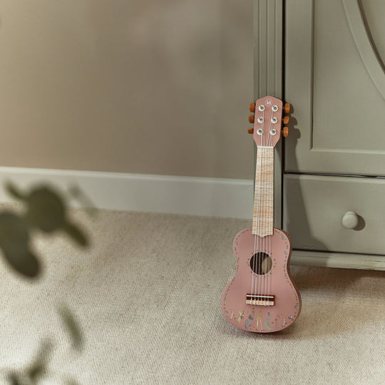 Safari Friends Wooden Guitar - Pink