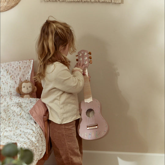 Safari Friends Wooden Guitar - Pink