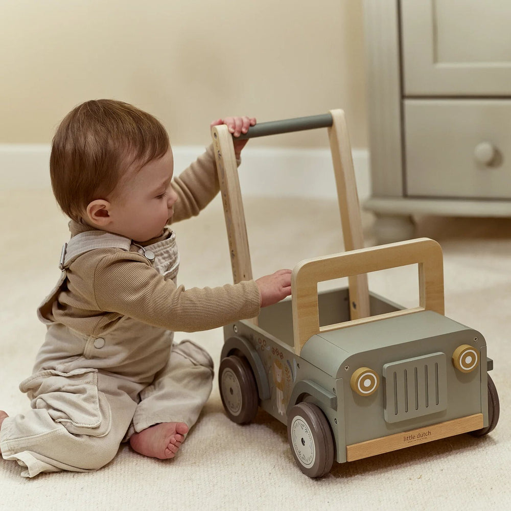 Safari Friends Wooden Push Safari Car