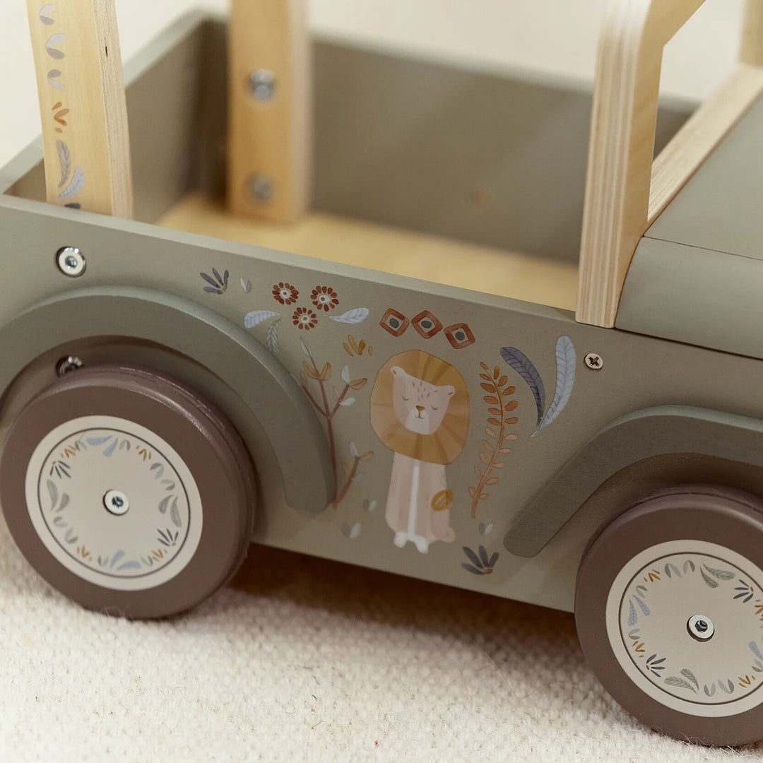 Safari Friends Wooden Push Safari Car