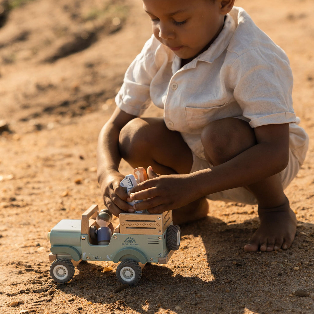 Safari Friends Wooden Safari Car with Animals
