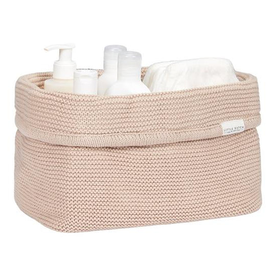 Little Dutch Knitted Storage Basket - Large - Beige