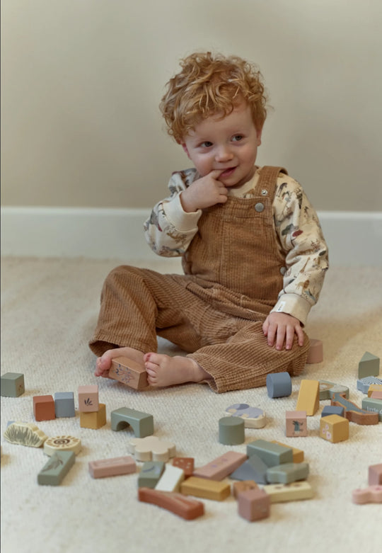 Safari Friends Wooden Building Blocks