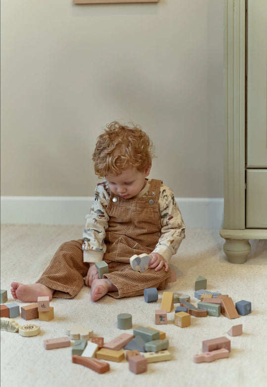 Safari Friends Wooden Building Blocks