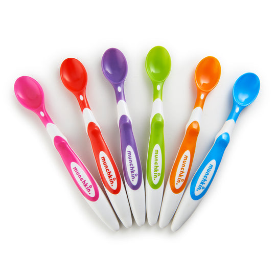 Soft-Tip Infant Spoons - 6pk - Assorted Colour Randomly Selected
